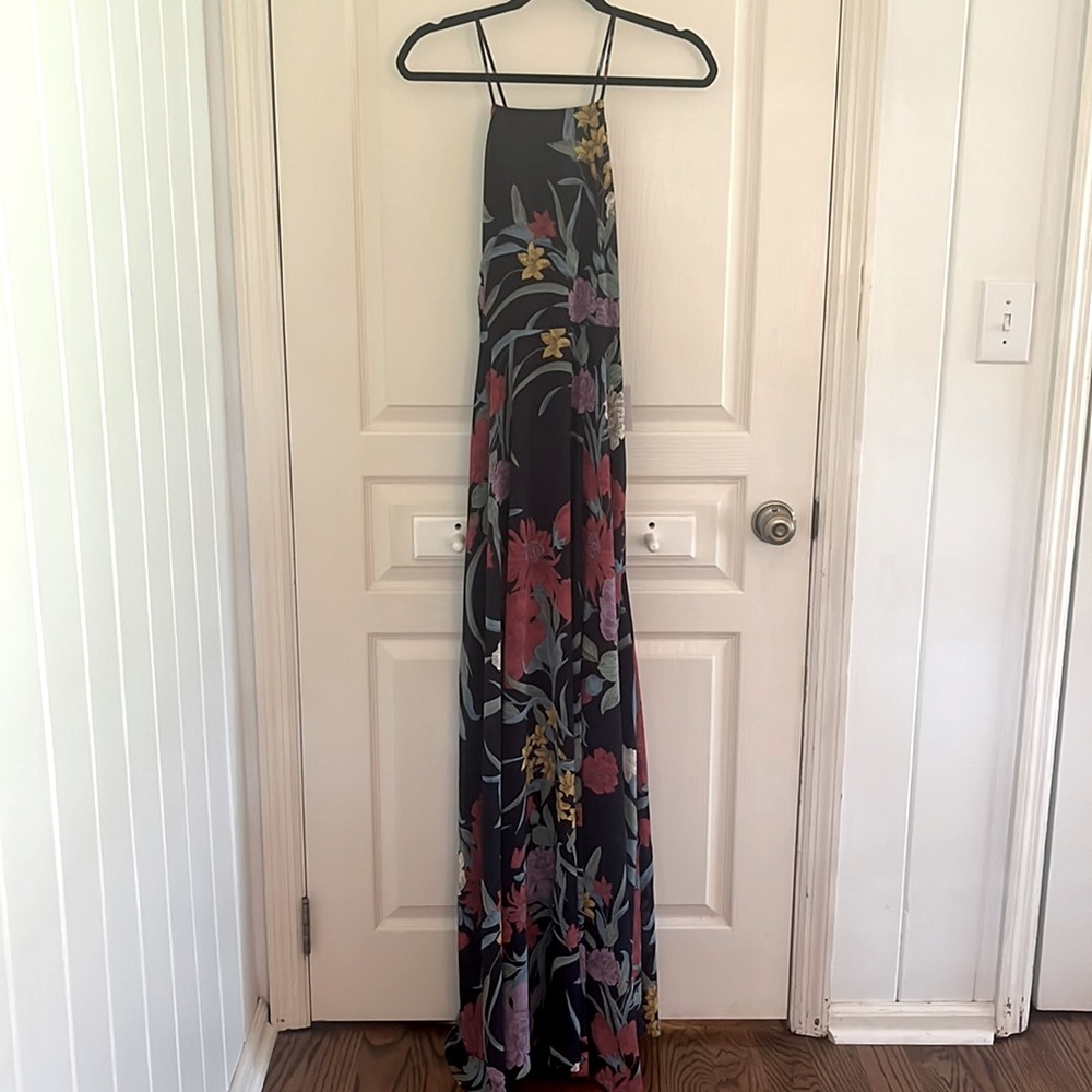 NWT Lulu’s Maxi Halter Dress